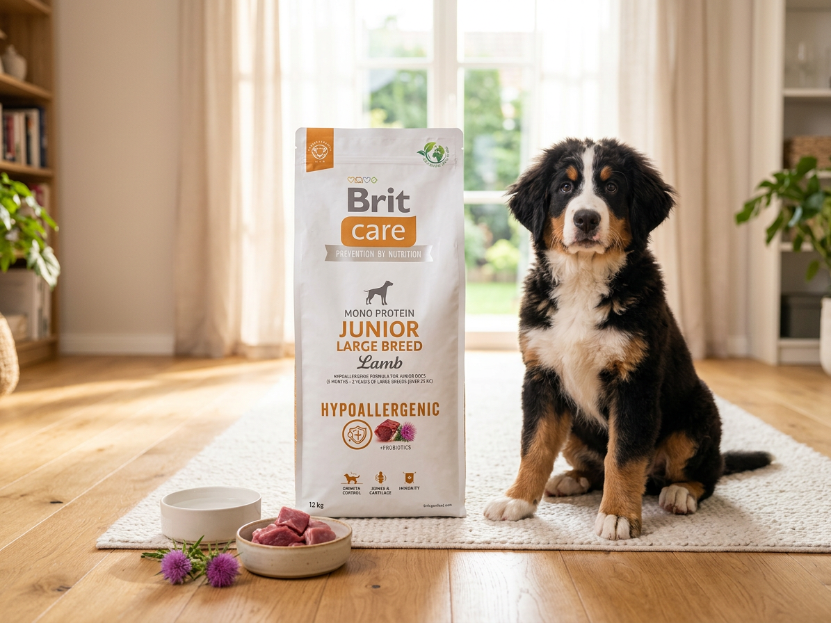Brit Care Dog Hypoallergenic Junior Large Breed jehněčí a rýže 12 kg