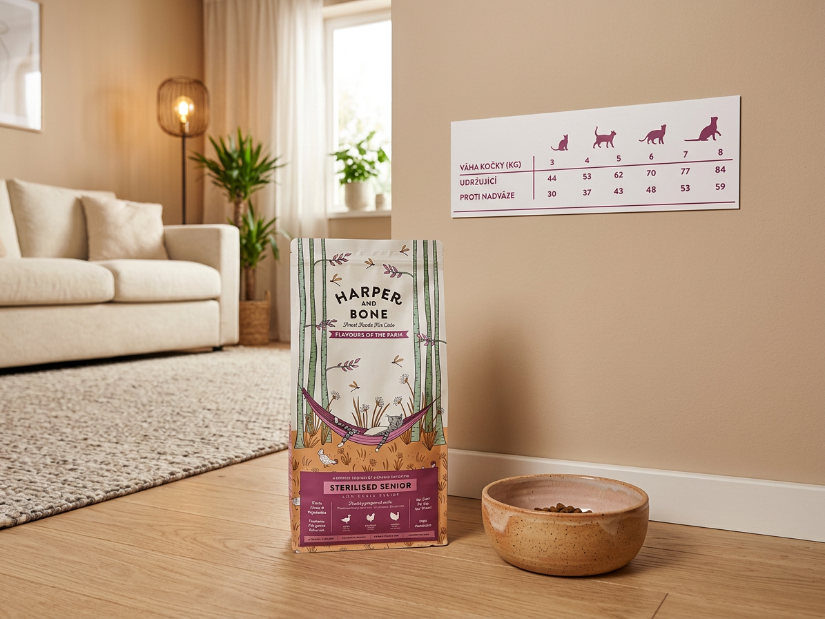 Harper and Bone Cat Senior Sterilised příchutě farmy 70 g