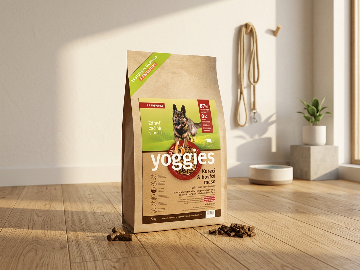 Yoggies granule pro psy kuřecí a hovězí, lisované za studena 5 kg