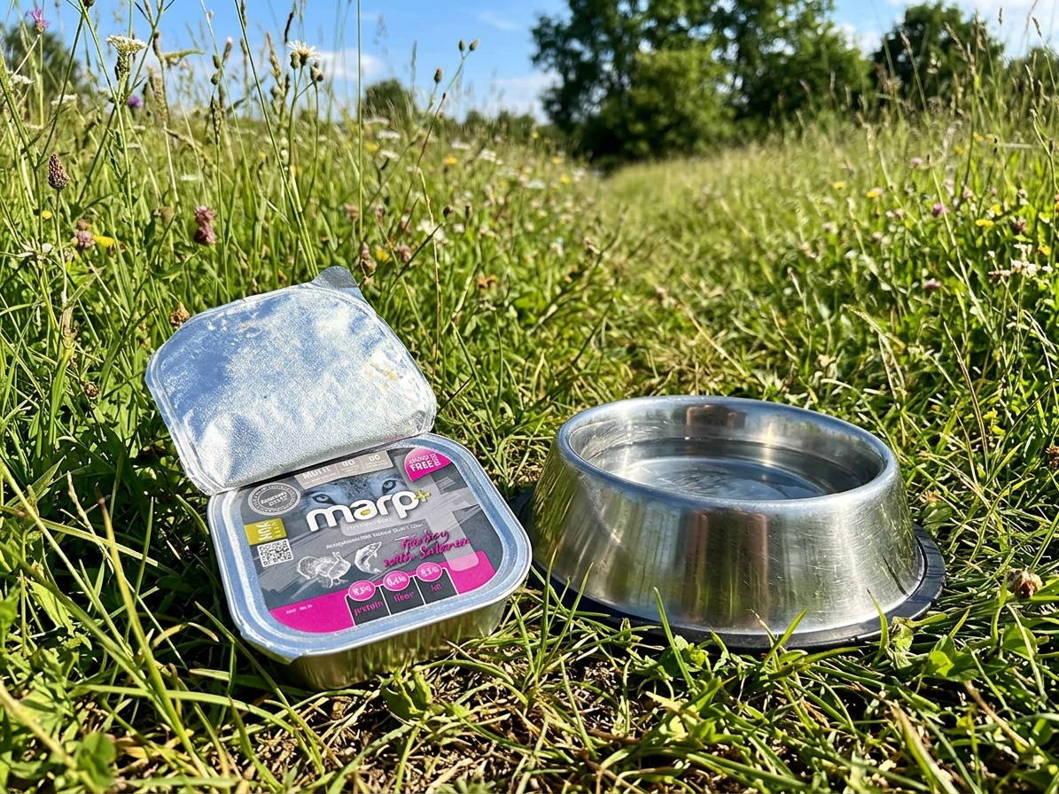 Marp Natural Plus vanička pro psy krůtí s lososem 12x150g