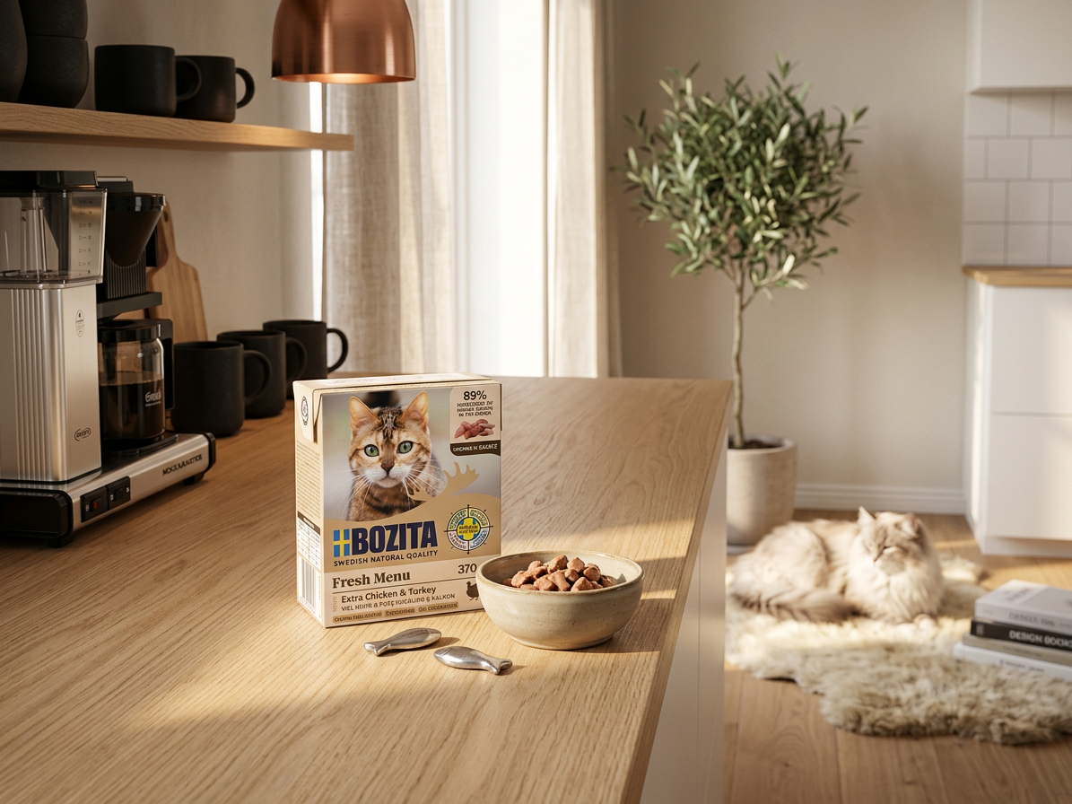 Bozita Cat kousky v omáčce s kuřecím a krůtím, tetrapak 370 g
