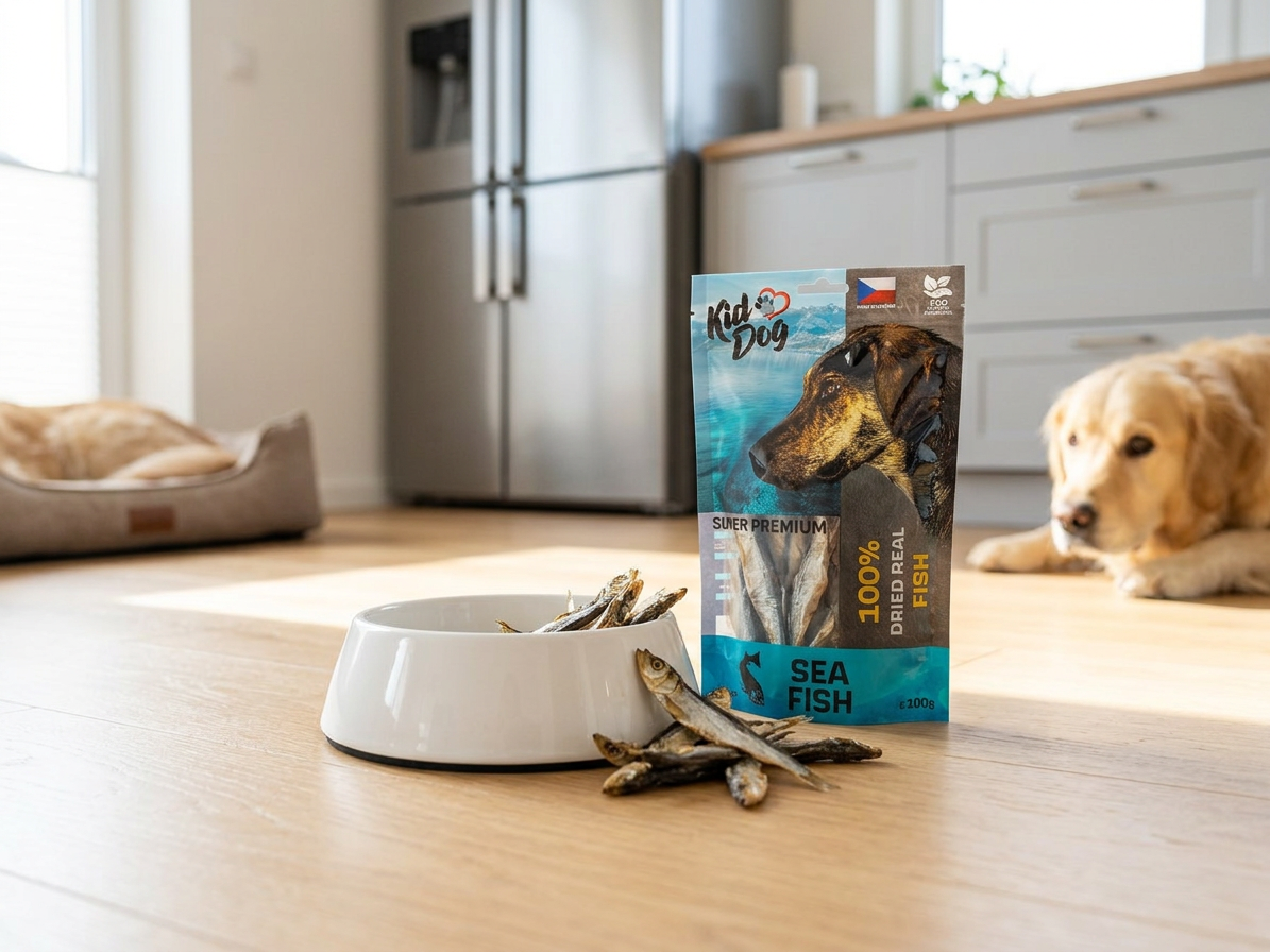 KIDDOG SUPER PREMIUM rybičky - mořské šproty 100 g