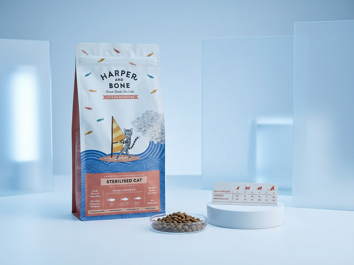 Harper and Bone Cat Sterilised divy oceánu – vzorek 70 g