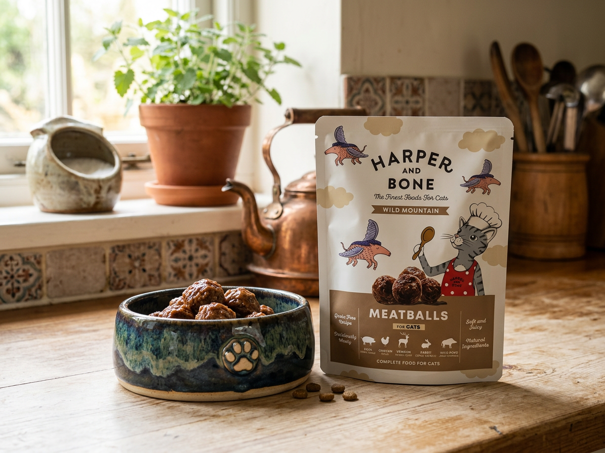 Harper and Bone Cat divoké hory, kapsička 85 g