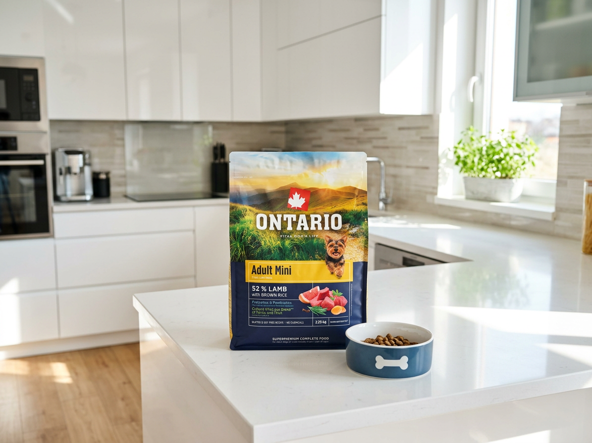 Ontario Adult Mini Lamb & Brown Rice – granule pro malé psy 2,25 kg