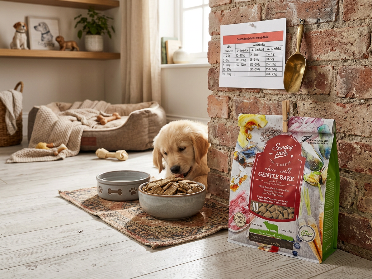 SUNDAYPETS Gentle Bake Lamb Puppy pro malá a střední plemena 1,3 kg