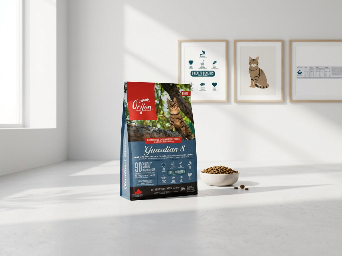 ORIJEN Guardian 8 Cat – kompletní krmivo pro dospělé kočky 1,8 kg