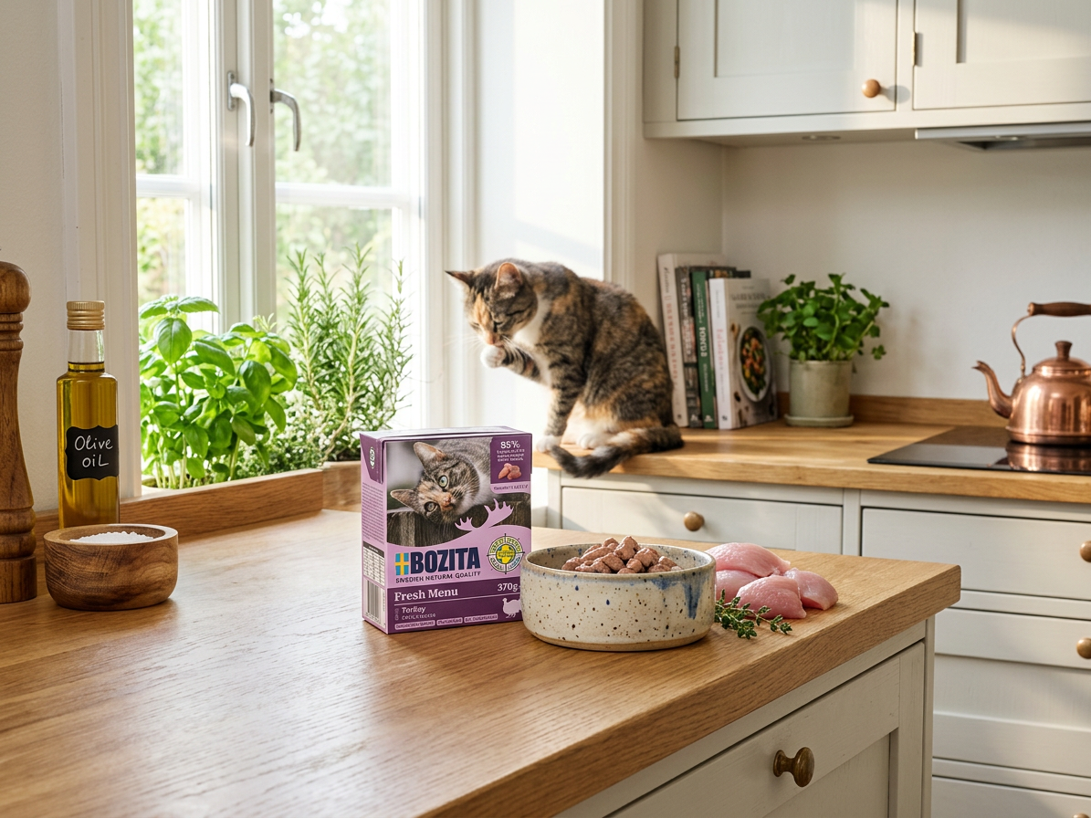 Bozita Cat kousky v želé s krůtím, tetrapak 370 g