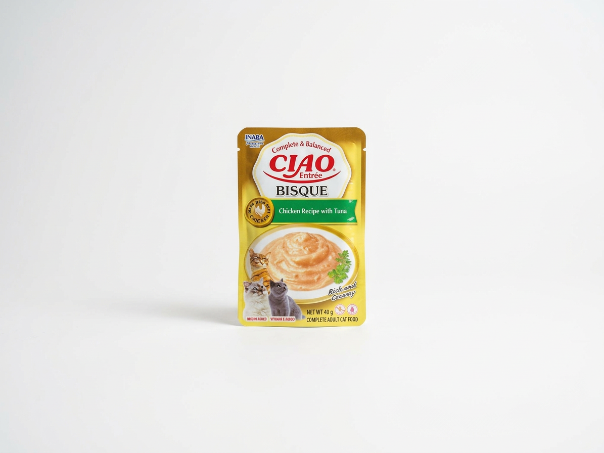 Kapsička pro kočky Churu Cat Entrée Bisque Chicken Recipe with Tuna, 40 g