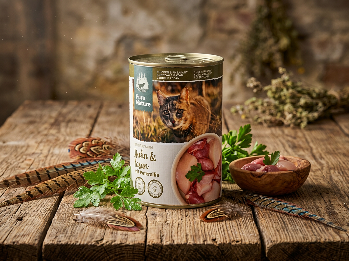 Pure Nature Cat Adult konzerva Kuře a Bažant s petrželkou 400g