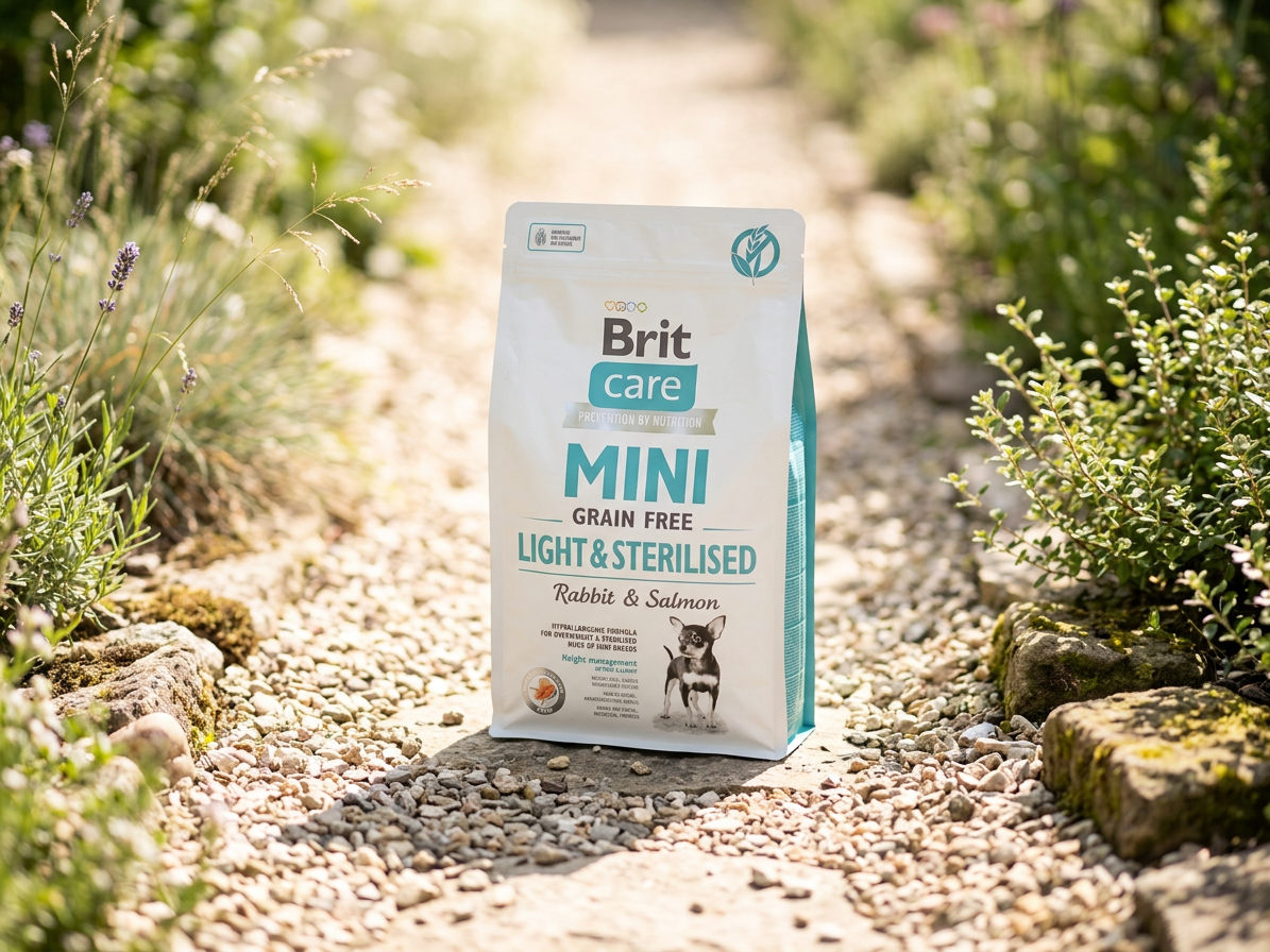 Brit Care Mini Light & Sterilised Rabbit & Salmon – 2 kg