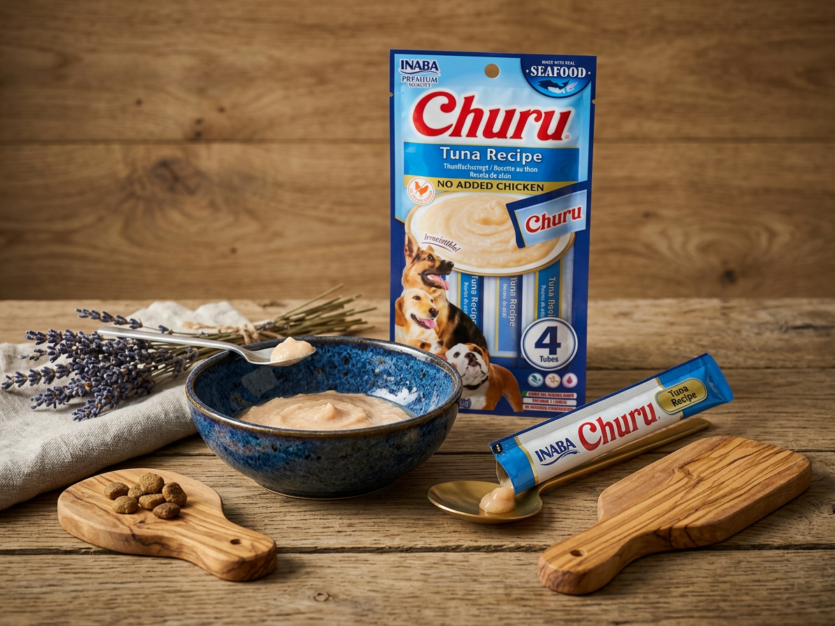 Pamlsek pro psy Inaba Churu dog snack tuňák, 4x14 g