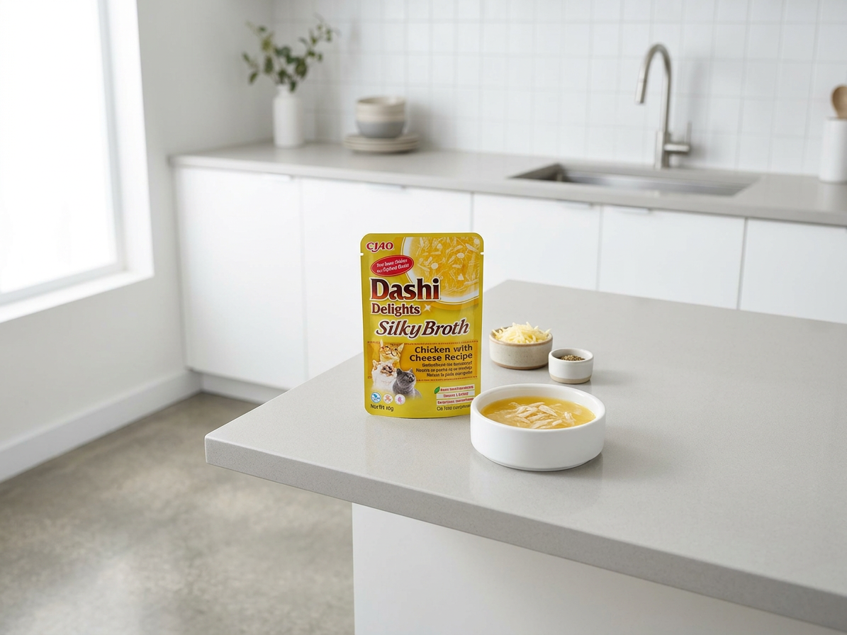 Churu Cat Dashi Delights Silky Broth Chick&Cheese 40g