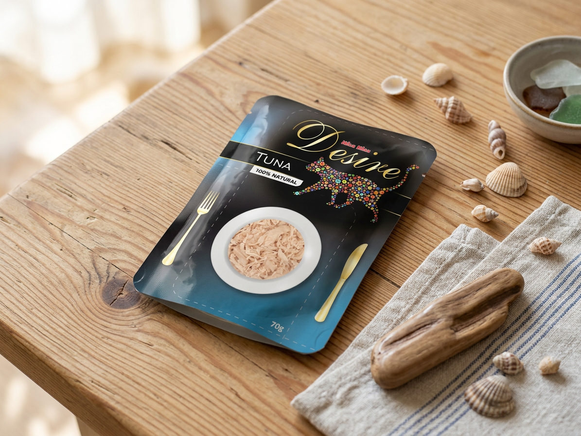 Desire premium s trhaným masem Tuňák, kapsička 70 g