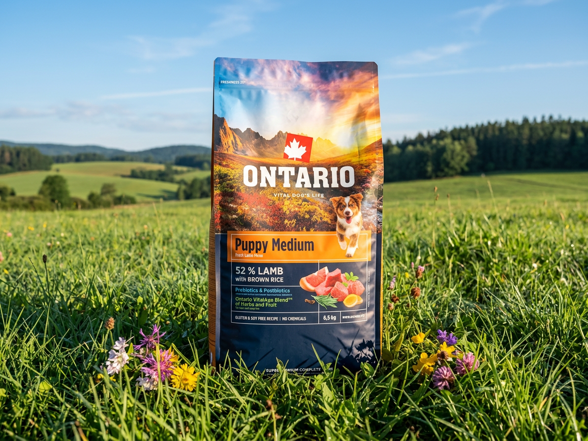 Ontario Puppy Medium Lamb & Brown Rice pro štěňata 6,5 kg