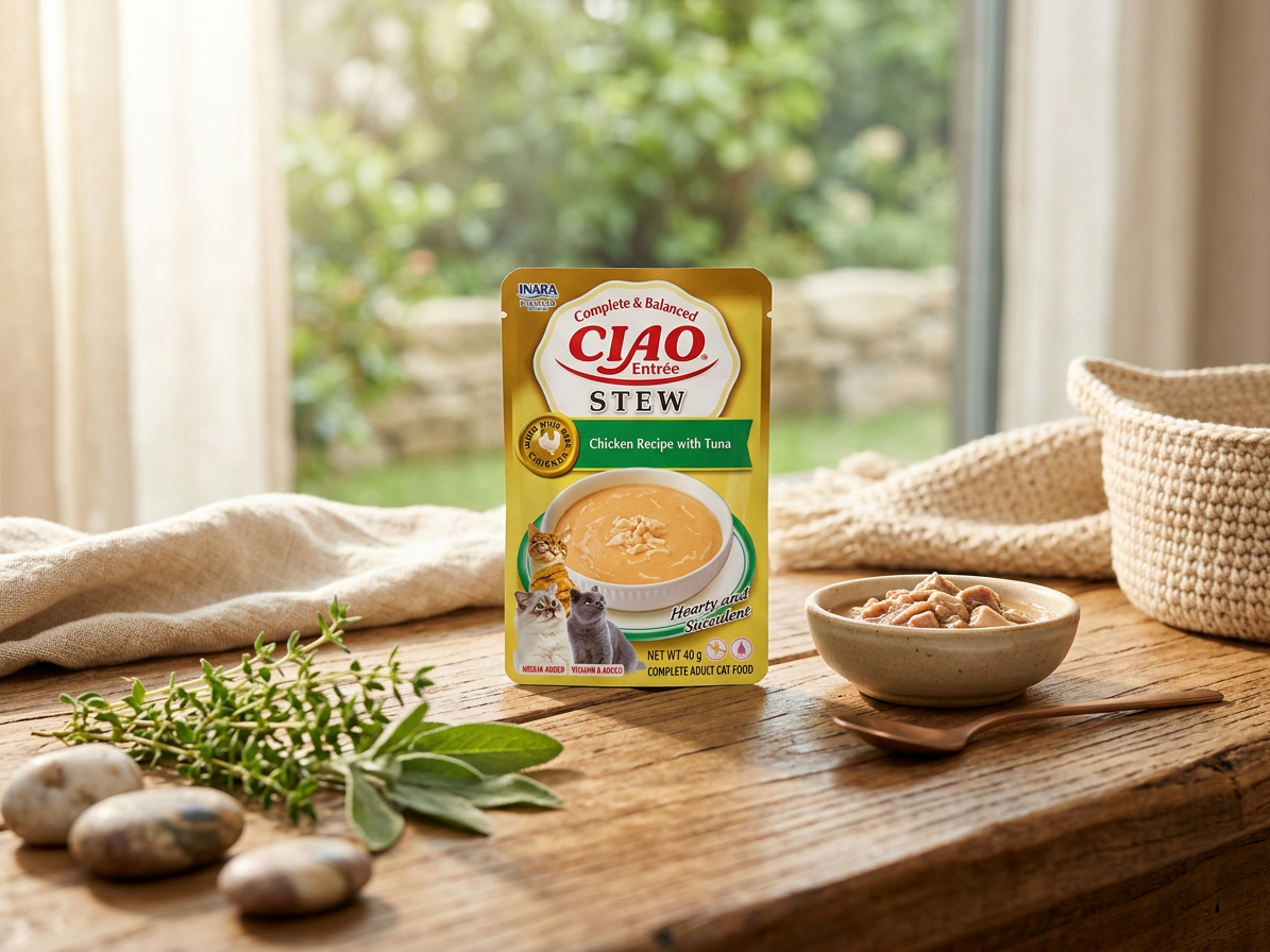 Kapsička pro kočky Churu Cat Entrée Stew Chicken Recipe with Tuna, 40 g