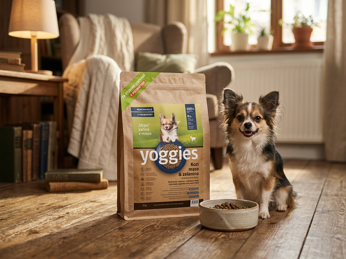 Yoggies hypoalergenní minigranule s kozím masem 2 kg