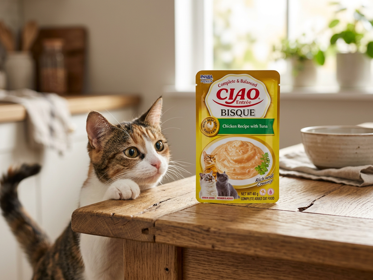 Kapsička pro kočky Churu Cat Entrée Bisque Chicken Recipe with Tuna, 40 g