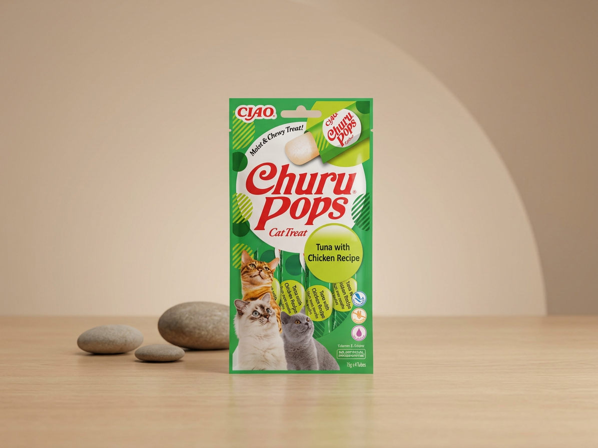 Churu cat Pops - tuňák, kuře 60g
