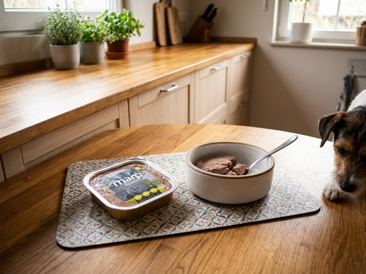Marp Natural Plus vanička pro psy s kuřetem a telecím 150g