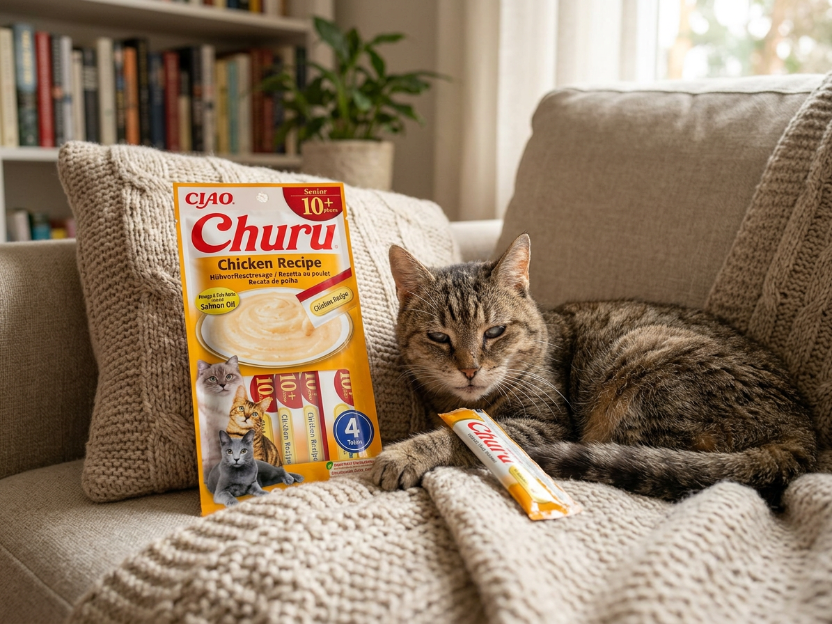 Churu Cat Senior 10+ Chicken Recipe 4x14g