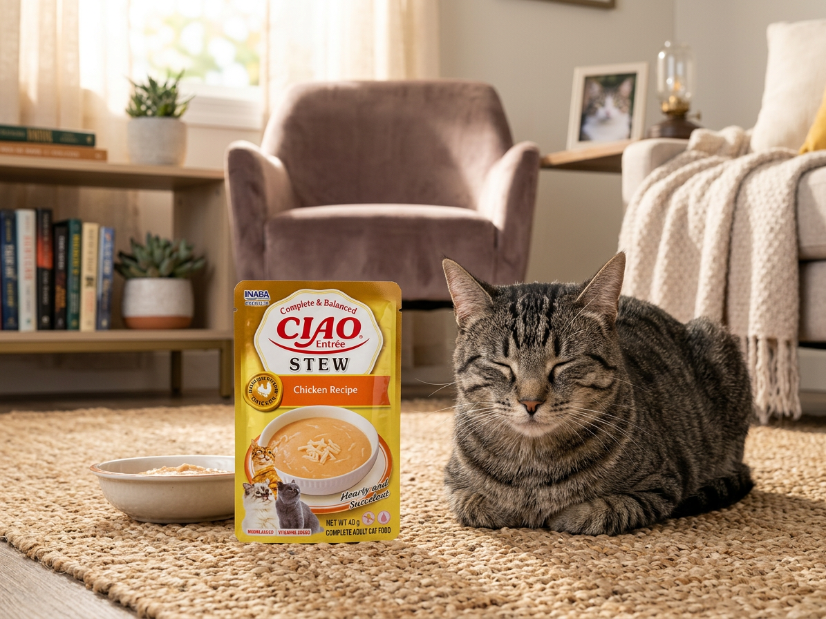 Kapsička pro kočky Churu Cat Entrée Stew Chicken, 40 g