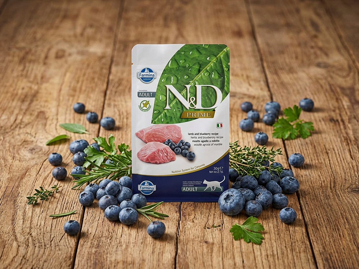 N&D Cat Prime Adult Lamb & Blueberry 0,3 kg