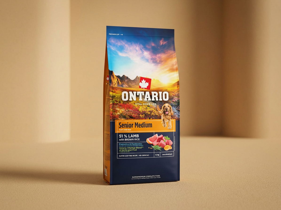 Ontario Senior Medium Lamb & Brown Rice pro seniory 12 kg