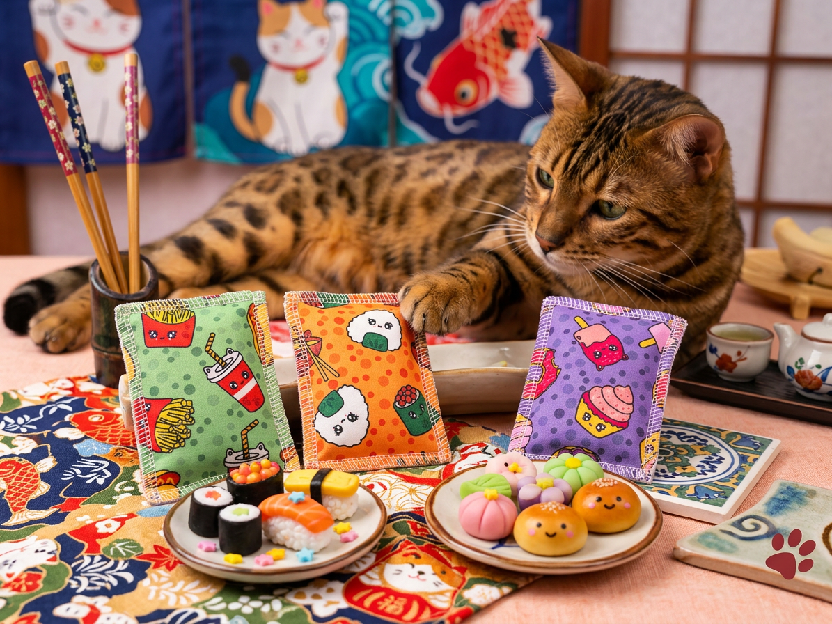 4cats Polštářek se šantou pro kočky – Kawaii