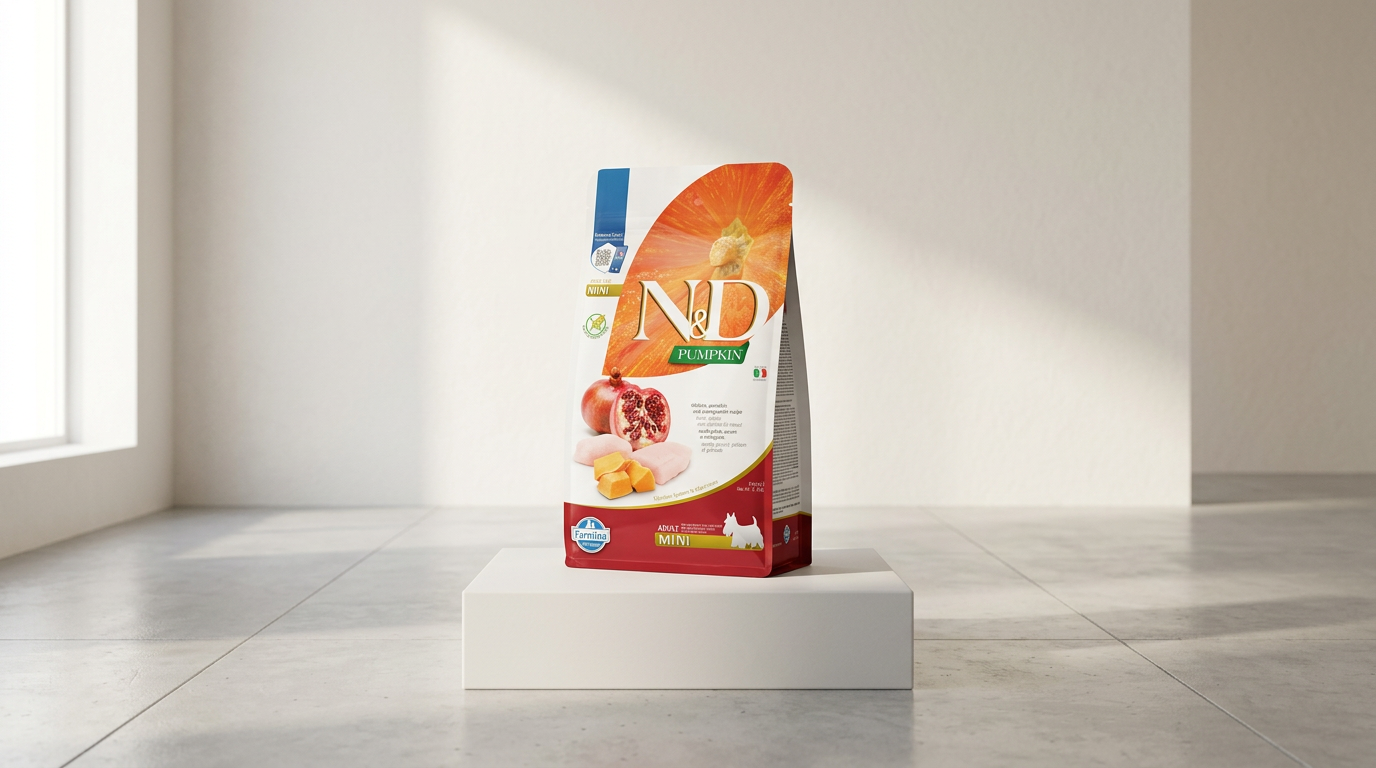 N&D Dog Adult Mini Grain Free kuře, dýně a granátové jablko 0,8 kg