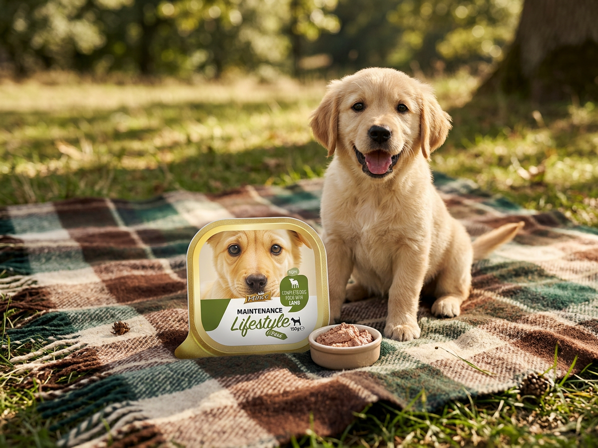Paštika pro psy PRINCE PATE DOG JEHNĚČÍ, 150 g