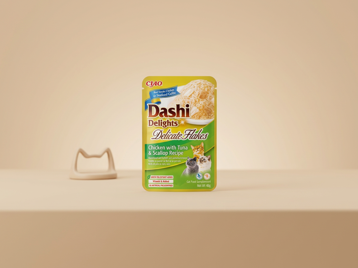 Churu Cat Dashi Delights Deli Flakes Chick&Tun&Scal40g