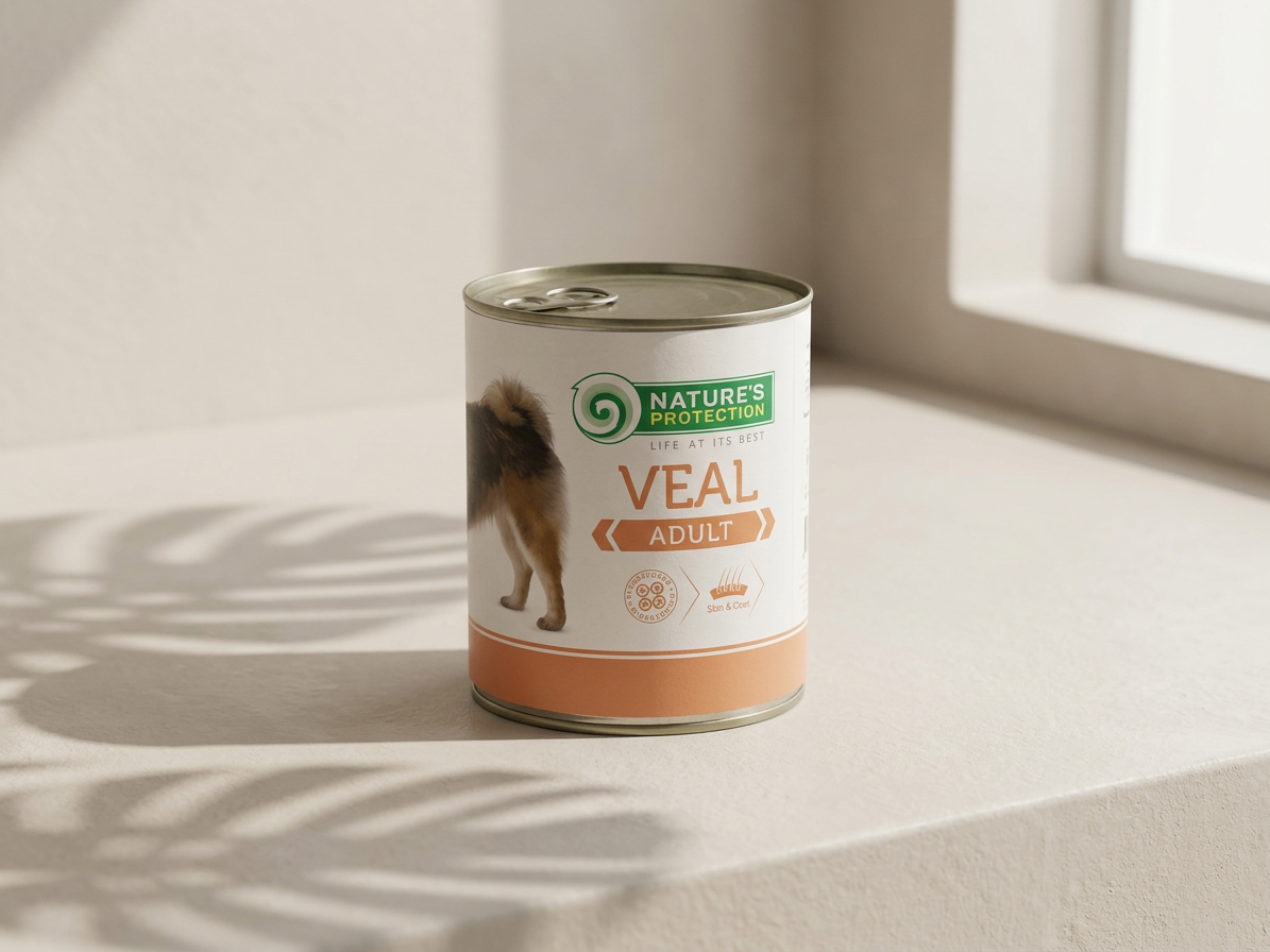 Konzerva pro psy Nature's Protection Dog konz. Adult telecí, 800 g
