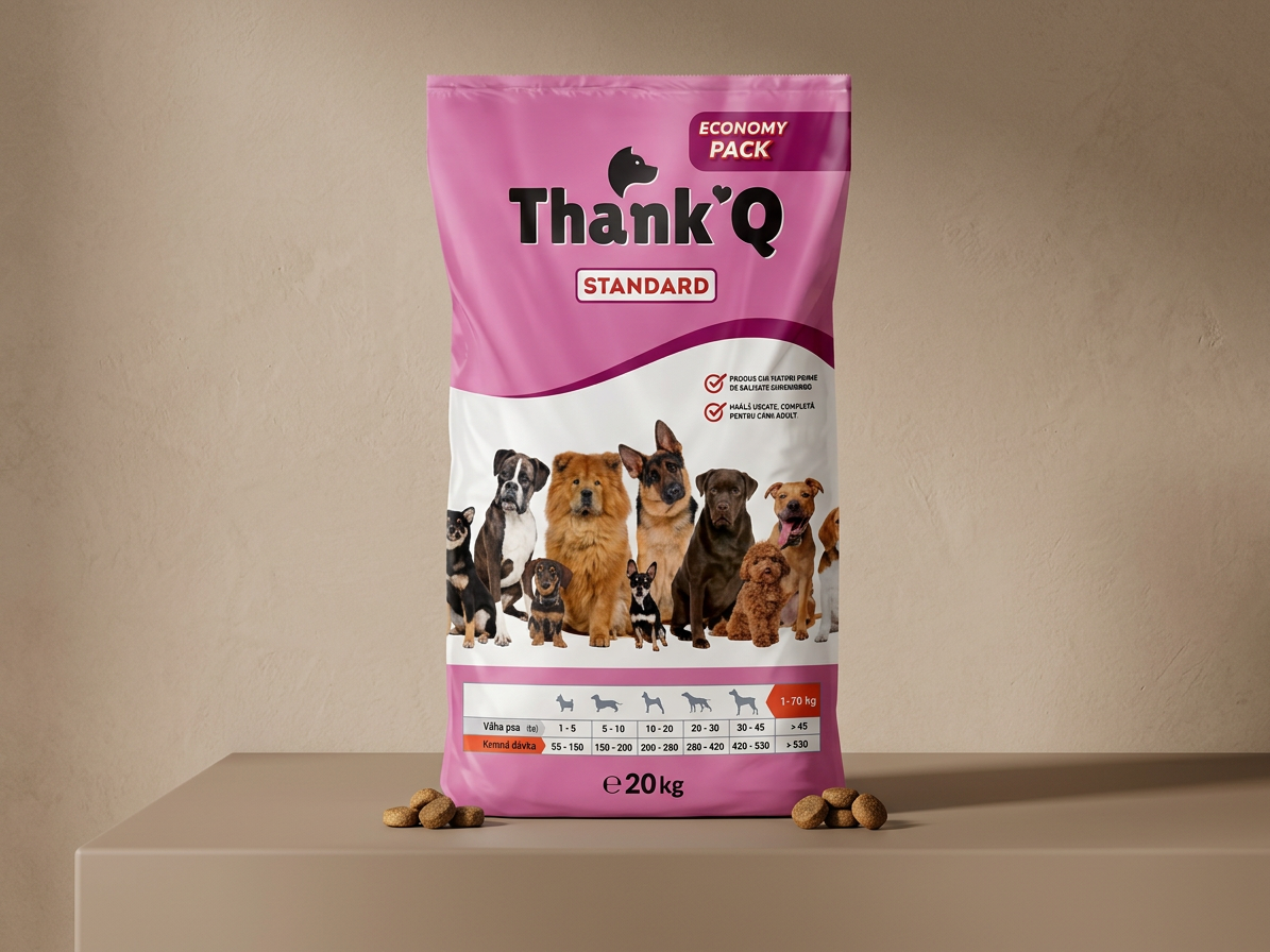 Thank´Q Standard Dog Adult Jehně – kompletní krmivo 20 kg