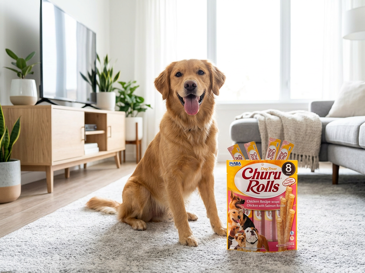 Churu dog Rolls - kuře, losos 96g