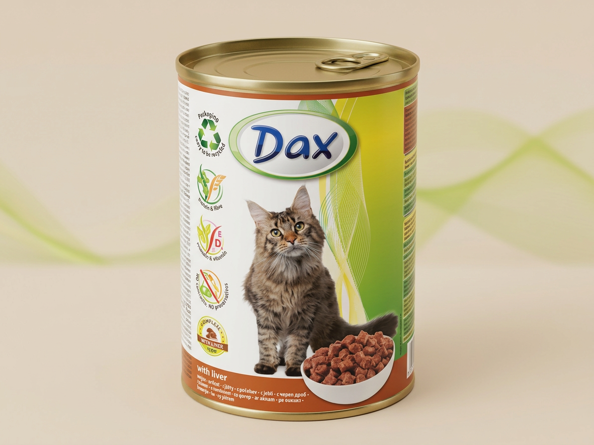 Dax Cat kousky játra, konzerva 415 g