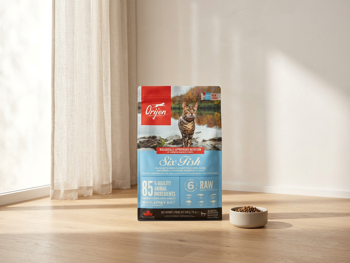ORIJEN SIX FISH CAT 340 g – kompletní rybí krmivo pro kočky