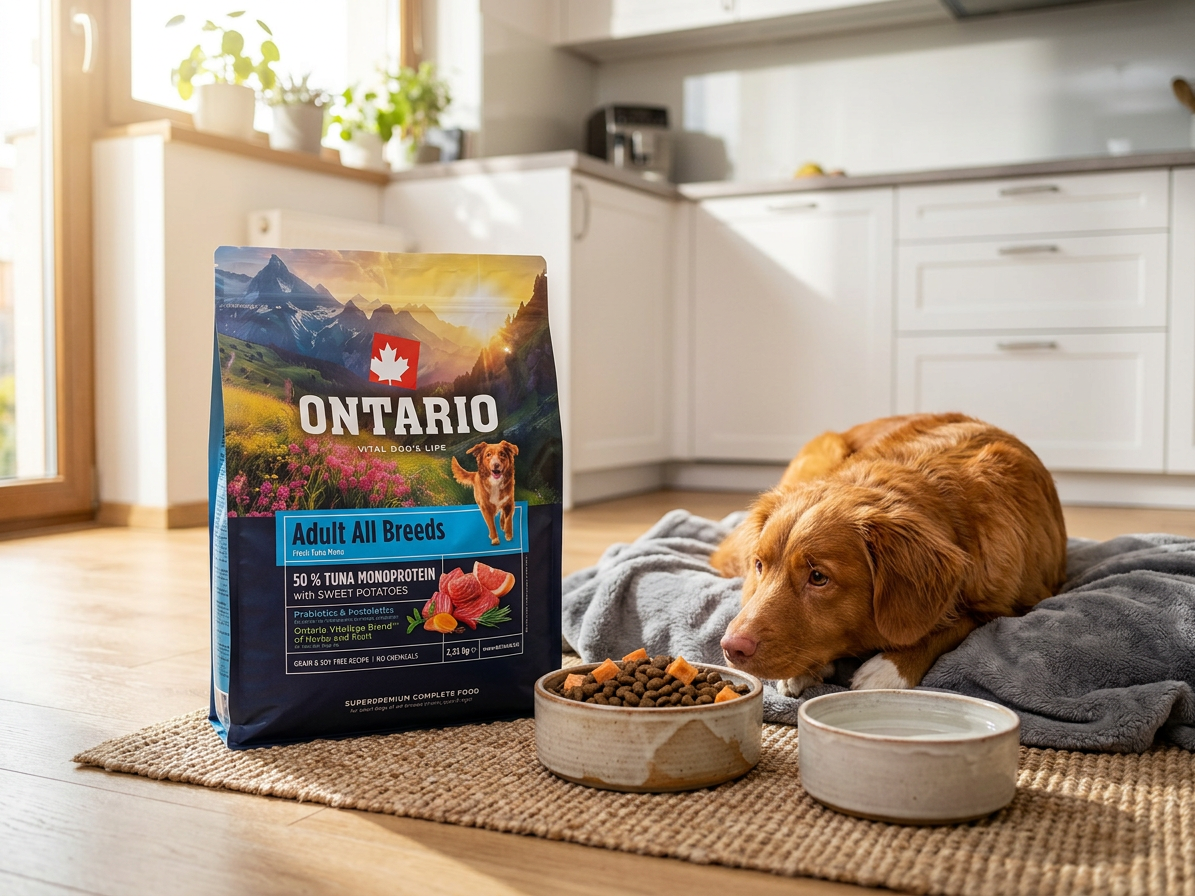 Ontario Adult All Breeds Monoprotein tuňák a batáty 2,25 kg