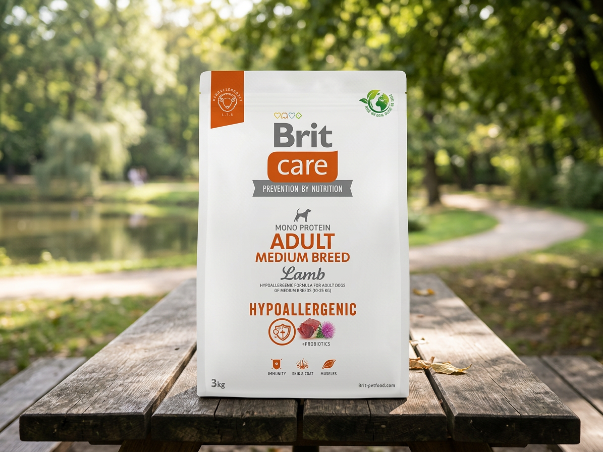 Brit Care Dog Hypoallergenic Adult Medium Breed jehněčí a rýže 3 kg