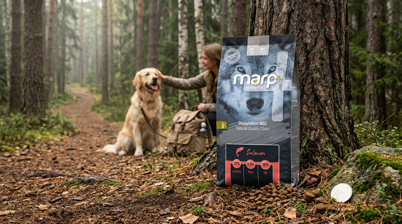 Marp Natural Plus losos – kompletní krmivo pro psy 12 kg