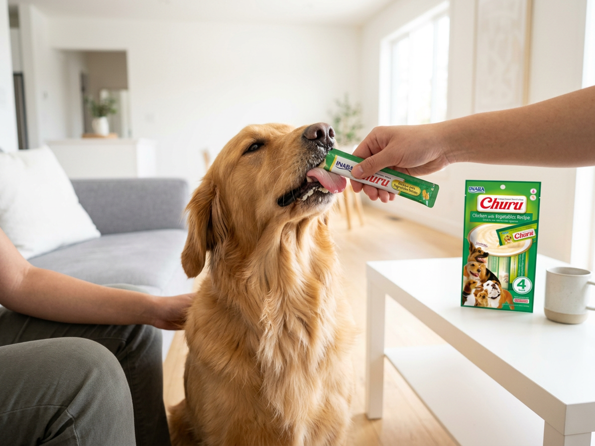 Inaba Churu dog snack kuře a zelenina 4x14 g
