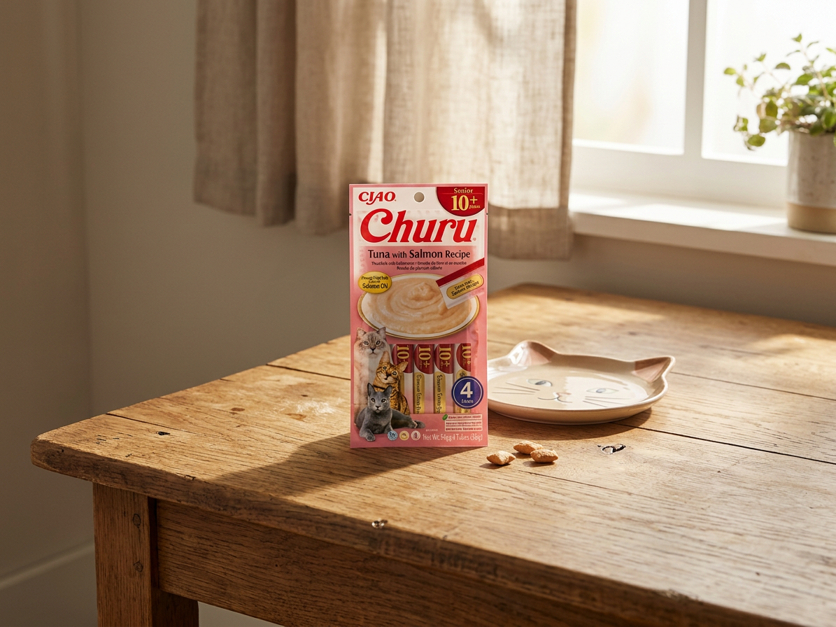 Churu Cat Senior 10+ Tuna with Salmon Recipe 4x14g