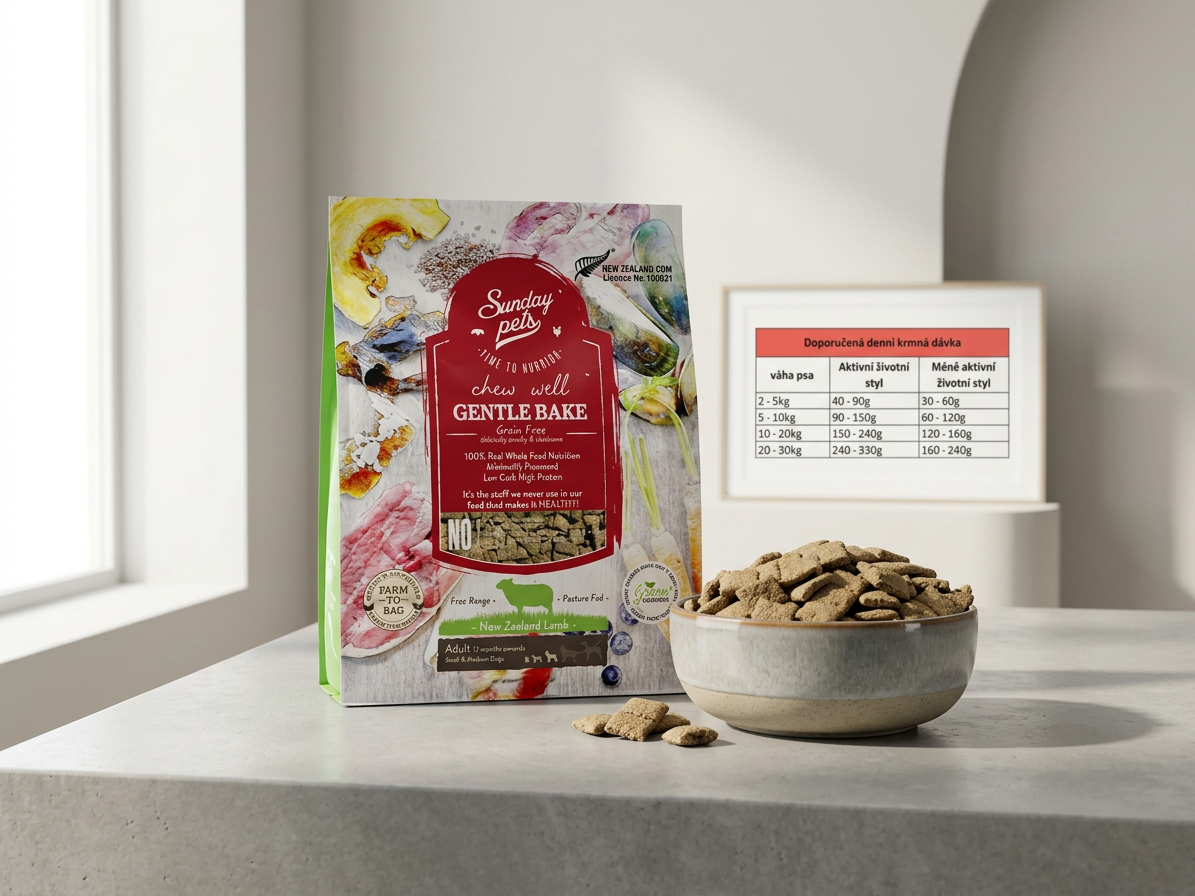 SUNDAYPETS Lamb Adult Dog S/M Breed – jehněčí granule 1,3 kg