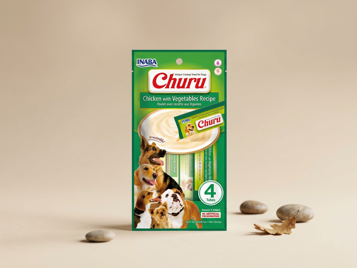 Inaba Churu dog snack kuře a zelenina 4x14 g