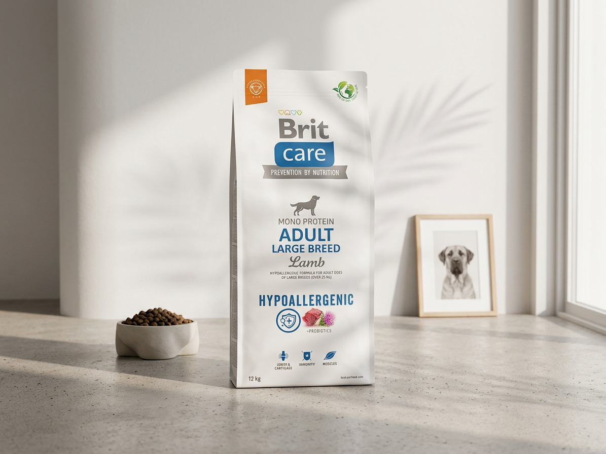 Brit Care Dog Hypoallergenic Adult Large Breed – jehněčí a rýže 12 kg