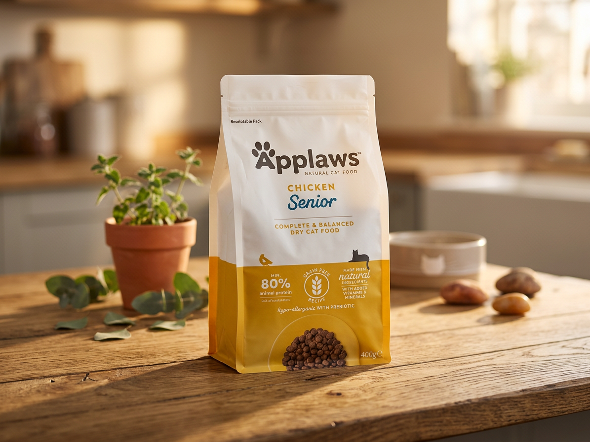 Applaws Cat Senior Kuře – bezobilné granule pro starší kočky 400 g