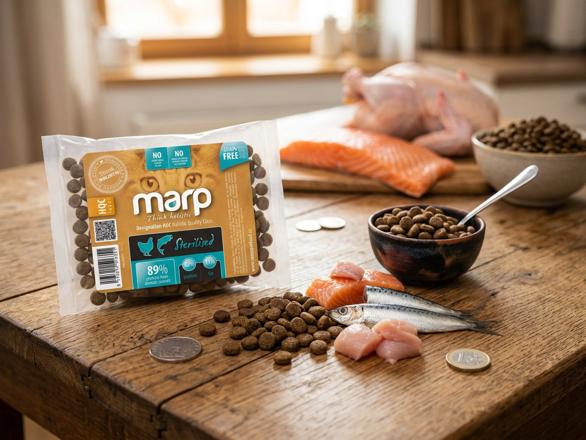 Marp Holistic Sterilised CAT pro kastrované a starší kočky 70 g