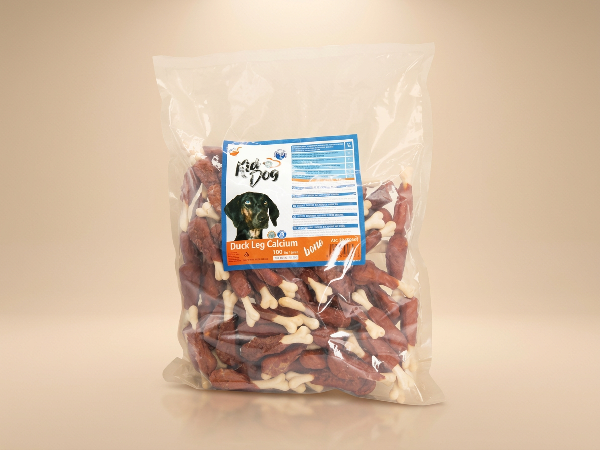 KIDDOG BUFFET kachní stehýnko s kalciovou kostičkou [100 ks]