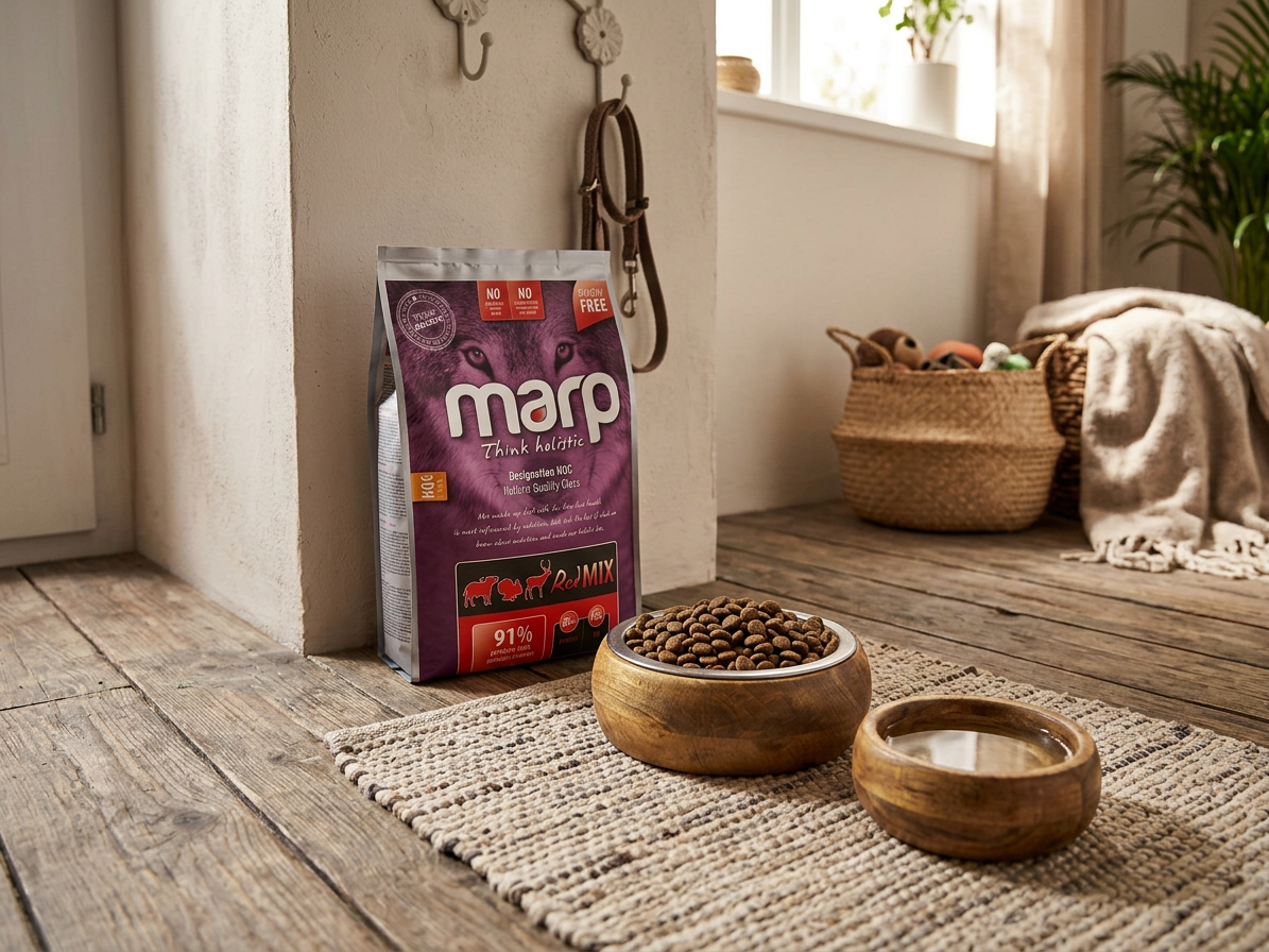Marp Holistic Red Mix 12 kg – bezobilné granule s hovězím, krůtou a zvěřinou