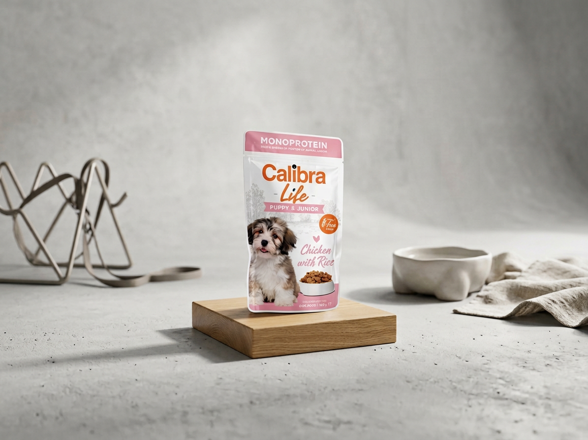 Calibra Dog Life kapsa Puppy&Junior Chicken 150g